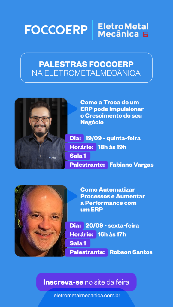 Convite EletroMetalMecânica 2024 - Palestras