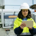 pcp na indústria moveleira - mulher realizando o controle da produção de móveis